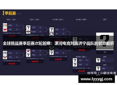 全球挑战赛季后赛次轮前瞻：漯河电竞对阵济宁战队的状态解析